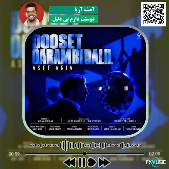 دانلود آهنگ دوستت دارم بی دلیل آصف آریا